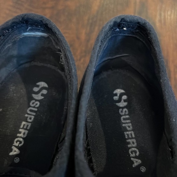 Women's Superga 2790 ACTOW Flatform Sneaker Navy Canvas/Cotton - Size 36 - Picture 7 of 9